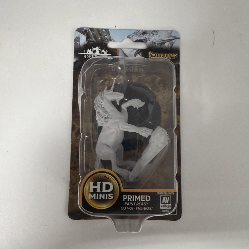 Pathfinder Battles Deep Cuts Unpainted Miniatures: Unicorn by WizKids